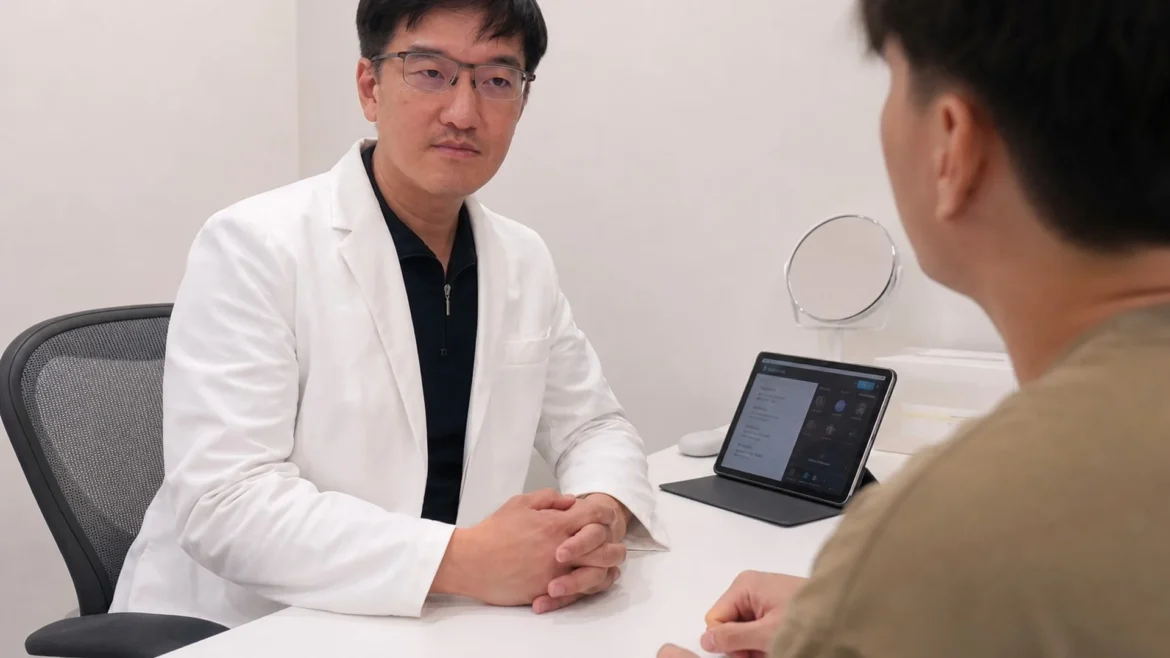 Juvelook喬雅露在醫療環境中的使用情境，專業醫師正在進行注射，光線柔和，展現醫療專業感。