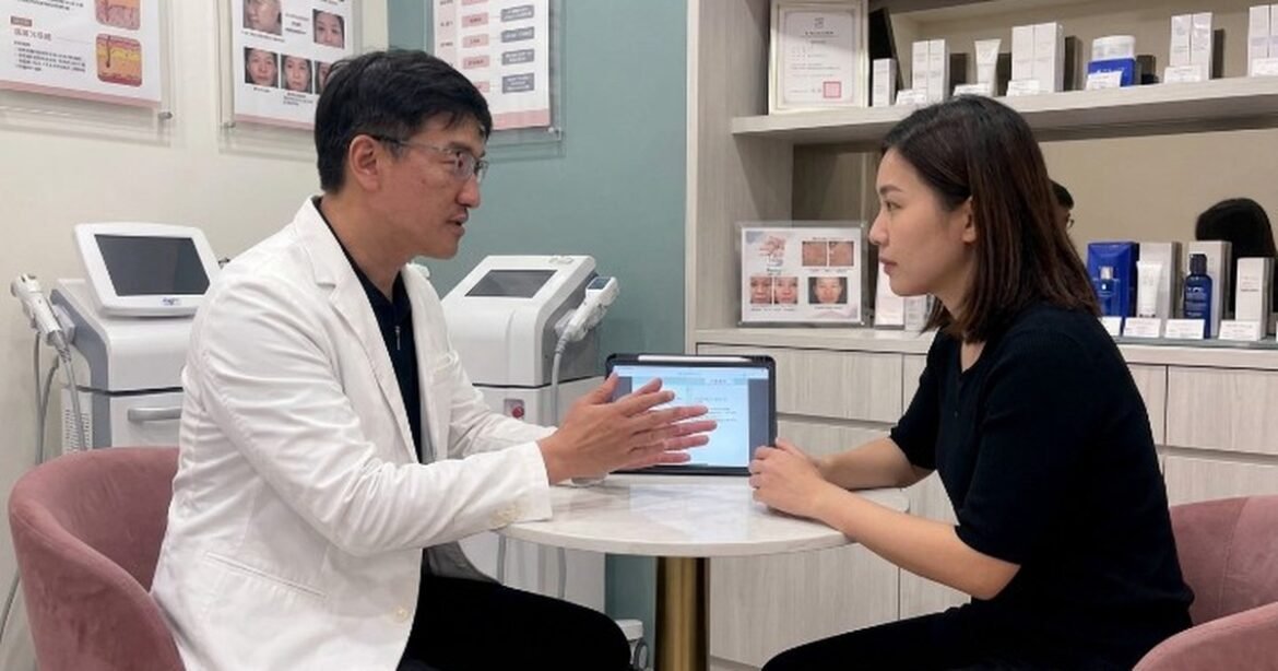 外國人在台灣醫美診所接受專業治療，展現出醫療技術的高水準與專業