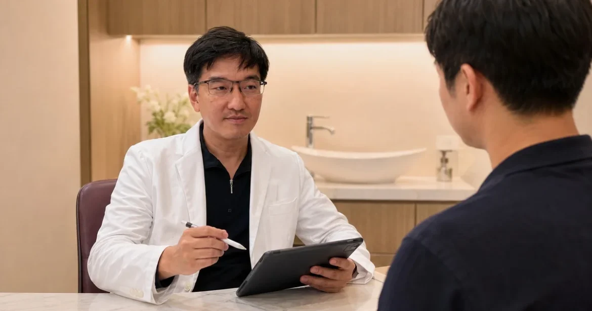 吳芮醫師說明醫美效果不滿意時的應對策略。