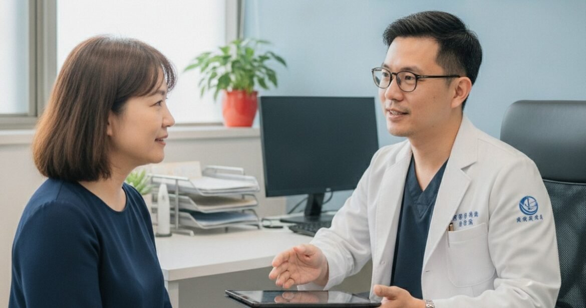吳芮醫師提醒抽脂後均衡飲食對維持效果的重要性。